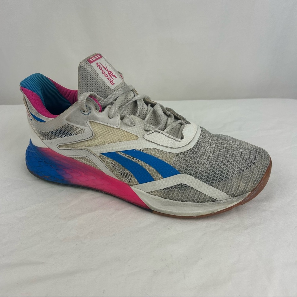 Reebok Crossfit Nano X - Women Size 9.5- White Pink Blue